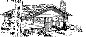 

Select Home Designs Plan # SEA329
1102 sq. ft.; 3 Bedrooms; 2 Baths  
This affordable chalet design has additional space for future expansion. The unfinished lower level, with fireplace and rough-in plumbing, provides 986 square feet for a family room, bedrooms, or whatever your family needs. 
National Average Cost to Build: $121,220.00
