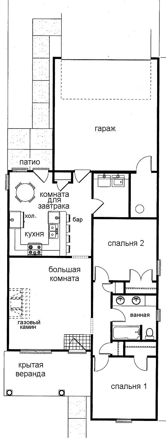 План 1 этажа