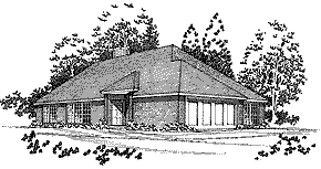 

A Lovely Design
1490 sq. ft.; 2 Bedrooms; 2 Baths  
Two bedroom down with loft overlooking living room. Tall sloping ceiling in living area. Washer/dryer behind doors in hall.
National Average Cost to Build: $163,900.00
